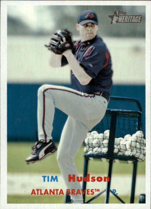 2006 Topps Heritage #80B T.Hudson Blue Ltr SP