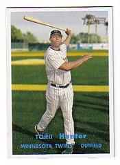 2006 Topps Heritage #350B T.Hunter Blue Ltr SP
