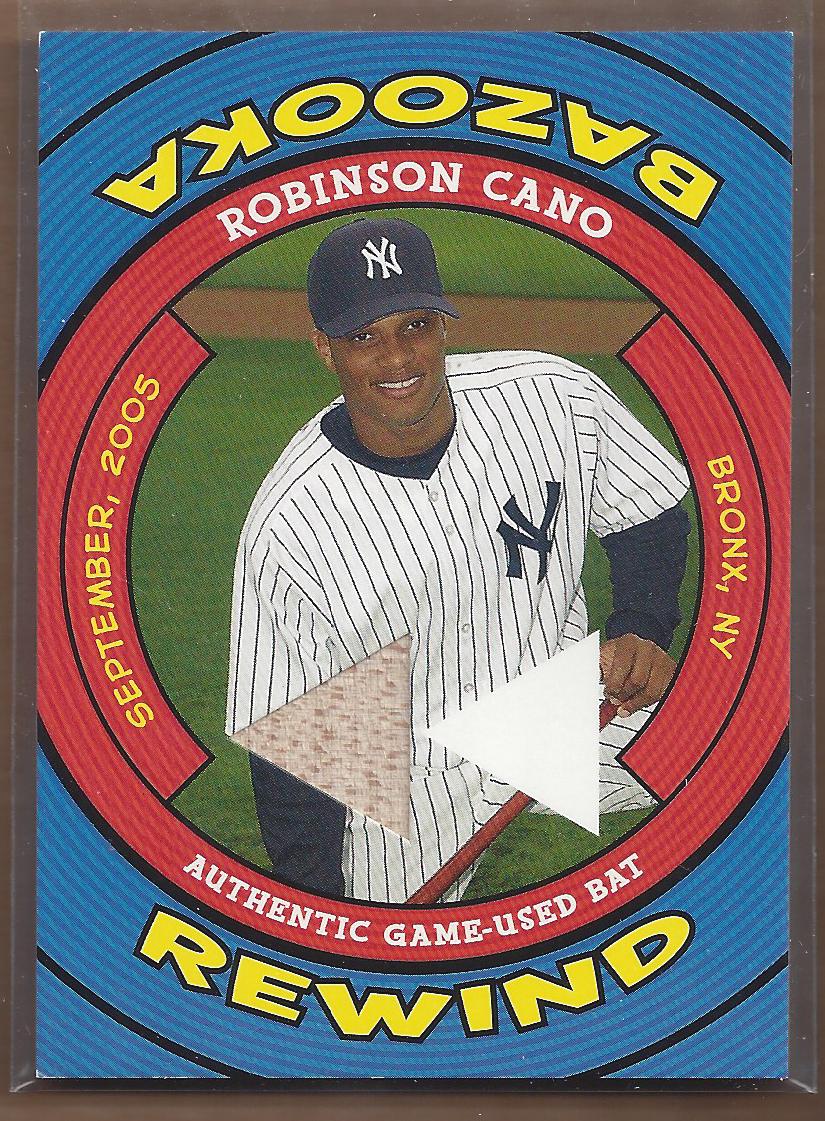 2006 Bazooka Rewind Relics #RC Robinson Cano Bat E