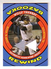 2006 Bazooka Rewind Relics #WT Willy Taveras Jsy D