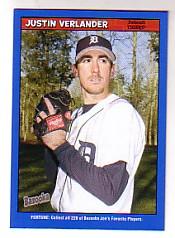 2006 Bazooka Blue Fortune #21 Justin Verlander