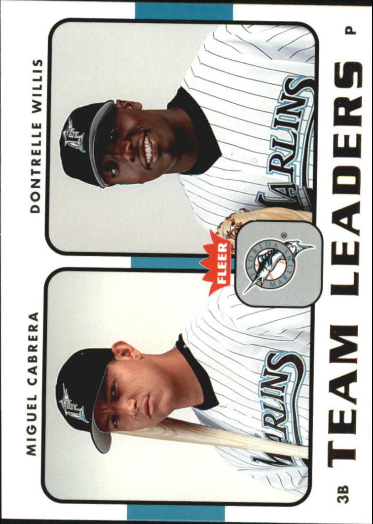 2006 Fleer Team Leaders #TL11 M.Cabrera/D.Willis