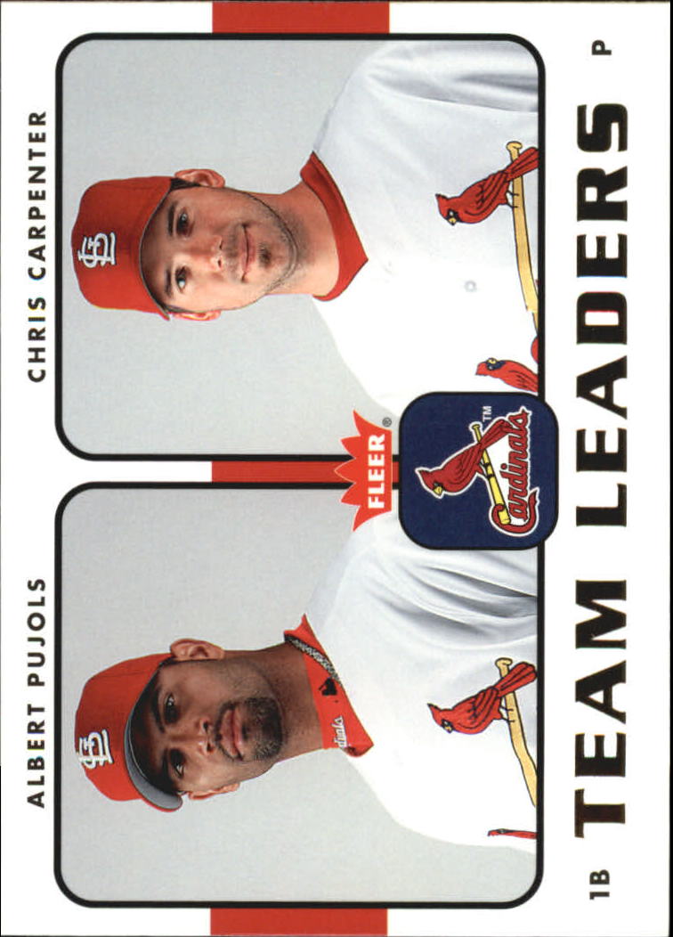 2006 Fleer Team Leaders #TL25 A.Pujols/C.Carpenter