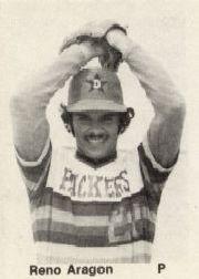 1976 Dubuque Packers TCMA #3 Reno Aragon