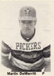 1976 Dubuque Packers TCMA #9 Martin DeMerritt