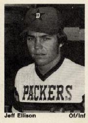 1976 Dubuque Packers TCMA #10 Jeff Ellison