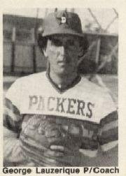 1976 Dubuque Packers TCMA #19 George Lauzerique CO