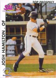 2000 South Atlantic League Top Prospect Multi-Ad #15 Josh Hamilton Jsy AU