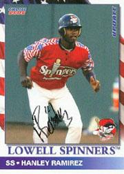2002 Lowell Spinners Update Choice Autographs #3 Hanley Ramirez/40