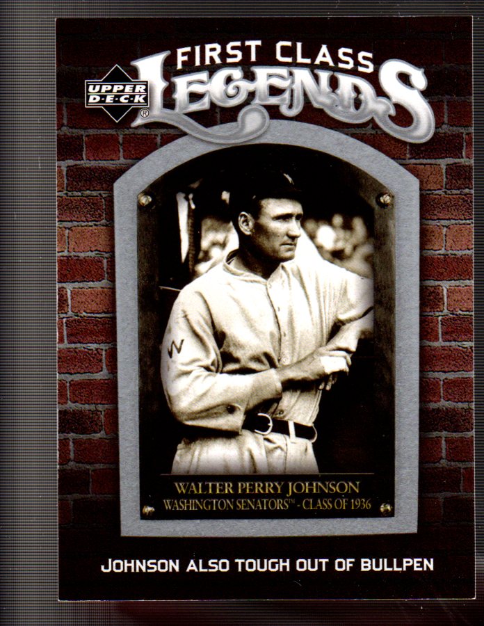 2006 Upper Deck First Class Legends #FCL87 Walter Johnson