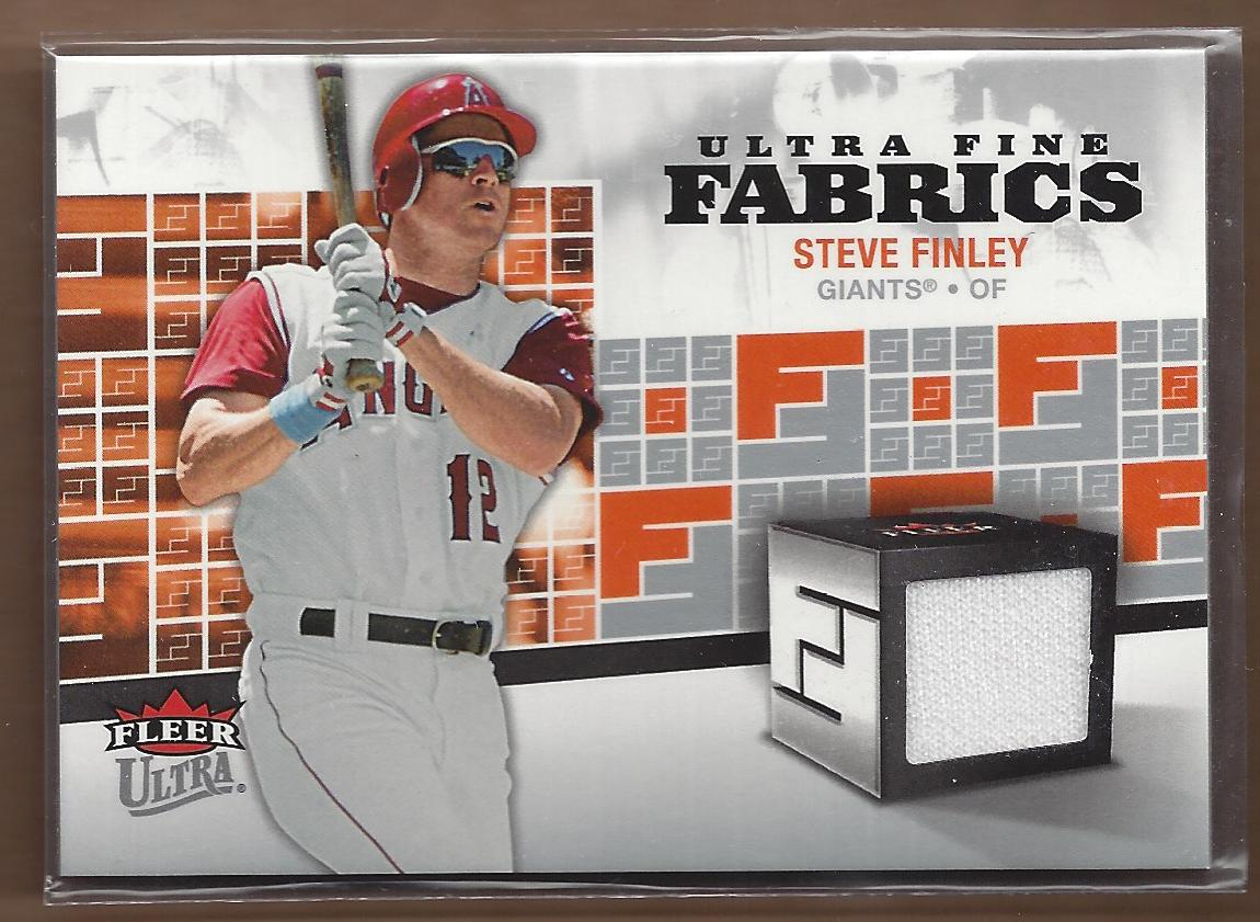 2006 Ultra Fine Fabrics #SF Steve Finley Jsy
