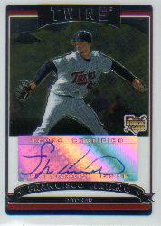 2006 Topps Chrome #336 Francisco Liriano AU (RC)