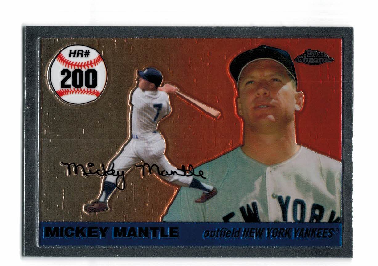 2006 Topps Chrome Mantle Home Run History #MHRC200 Mickey Mantle