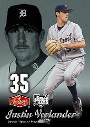 2006 Flair Showcase #108 Justin Verlander FB (RC)