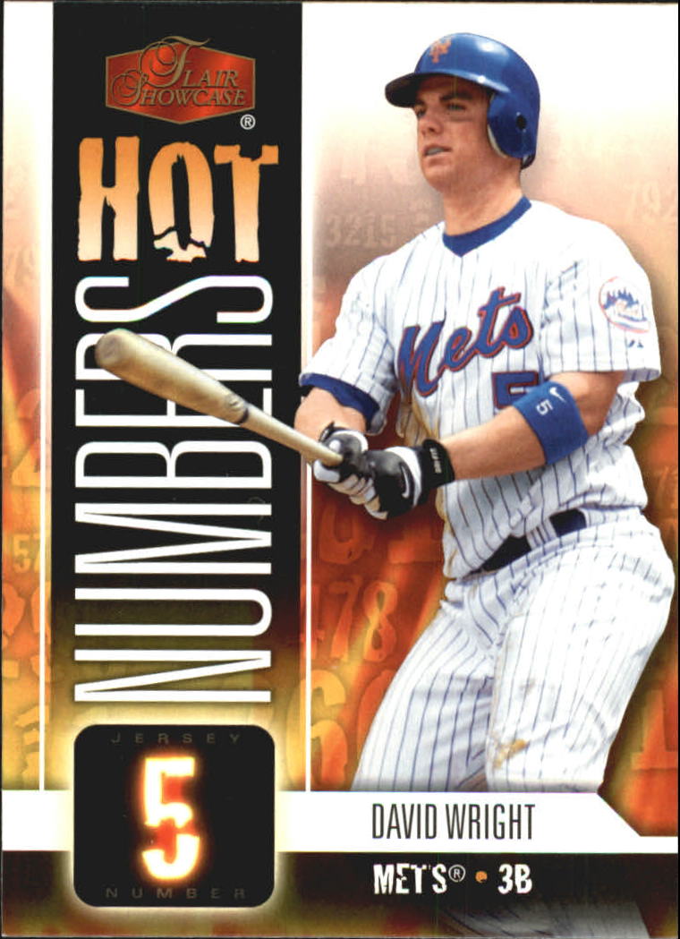 2006 Flair Showcase Hot Numbers #8 David Wright