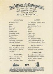 2006 Topps Allen and Ginter #236 Nick Punto back image