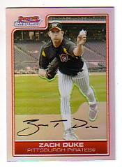 2006 Bowman Chrome Refractors #58 Zach Duke