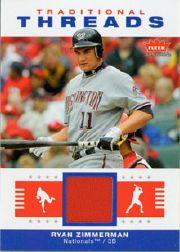 2006 Fleer Tradition Traditional Threads #RZ Ryan Zimmerman Jsy