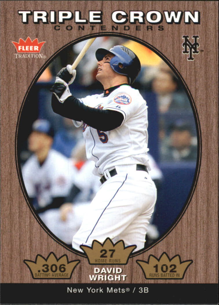 2006 Fleer Tradition Triple Crown Contenders #TC13 David Wright