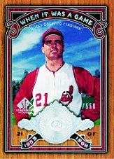 2006 SP Legendary Cuts When It Was A Game Silver #CO Rocky Colavito