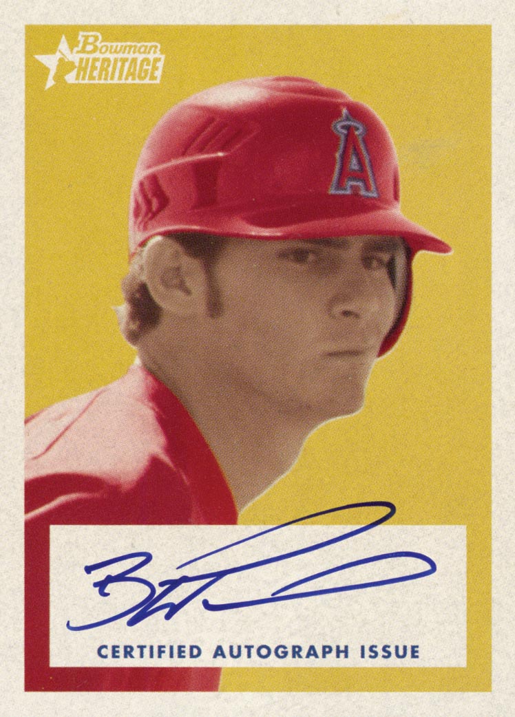 2006 Bowman Heritage Signs of Greatness #BW Brandon Wood A