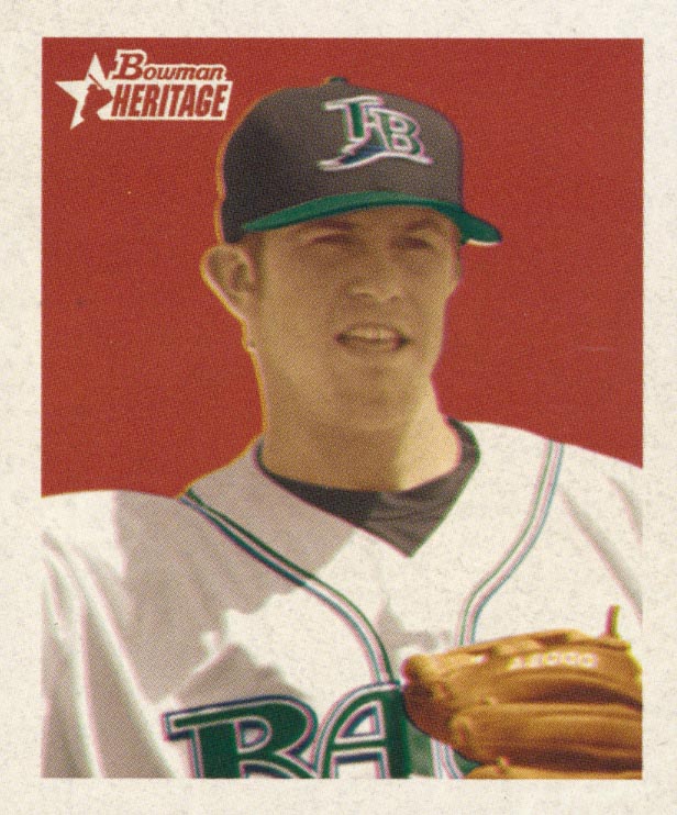 2006 Bowman Heritage Mini Draft Pick Variations #76 Evan Longoria