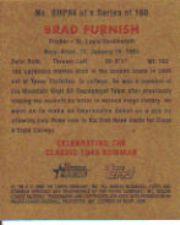 2006 Bowman Heritage Mini Draft Pick Variations #94 Brad Furnish back image