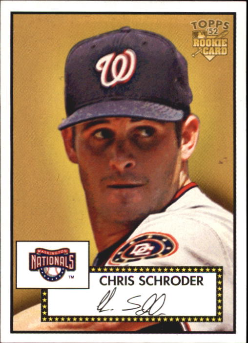 2006 Topps 52 #287 Chris Schroder SP RC