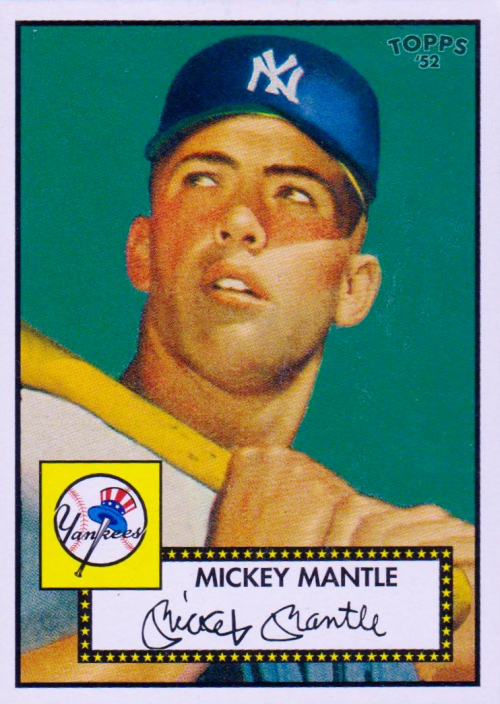 2006 Topps 52 #311C Mickey Mantle Green