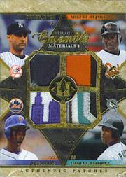 2006 Ultimate Collection Ensemble Materials Quad Patch #TJRR Derek Jeter /Miguel Tejada /Jose Reyes /Hanley Ramirez