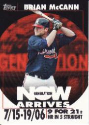 2007 Topps Generation Now Vintage #GNV32 Brian McCann
