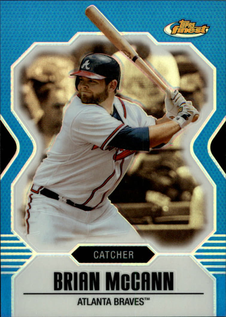 2007 Finest Refractors Blue #40 Brian McCann