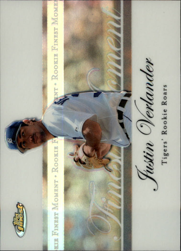 2007 Finest Rookie Finest Moments Refractors #JV Justin Verlander
