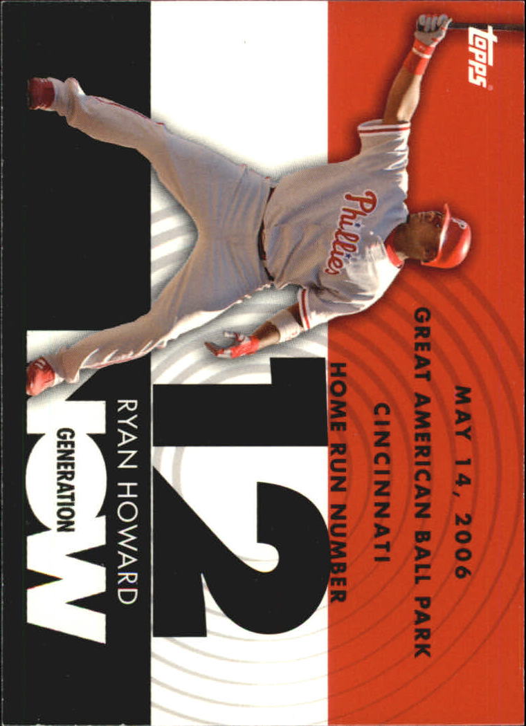 2007 Topps Generation Now #GN12 Ryan Howard