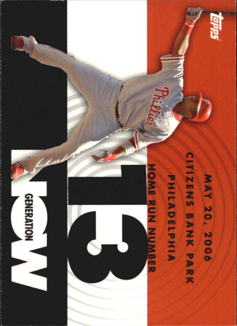 2007 Topps Generation Now #GN13 Ryan Howard