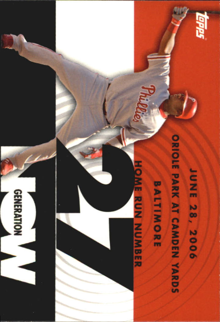 2007 Topps Generation Now #GN27 Ryan Howard