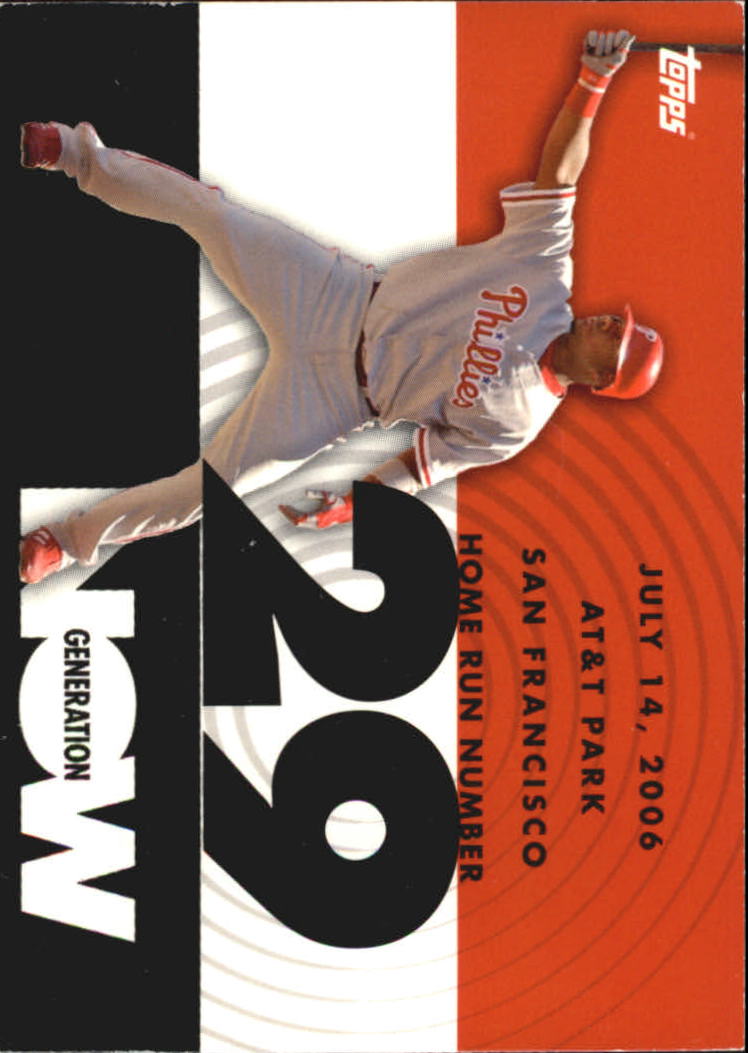 2007 Topps Generation Now #GN29 Ryan Howard