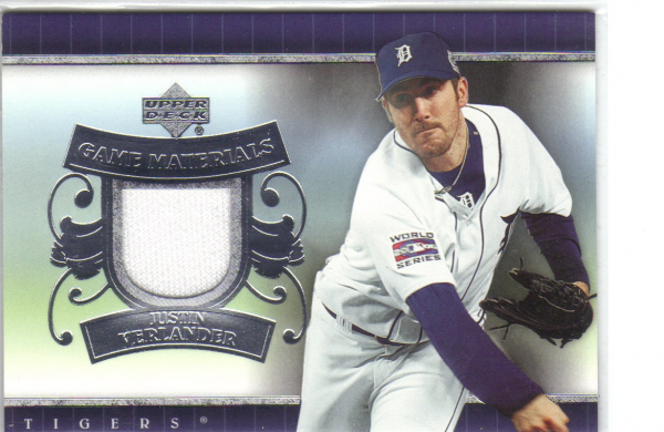 2007 Upper Deck UD Game Materials #JV Justin Verlander Jsy S1