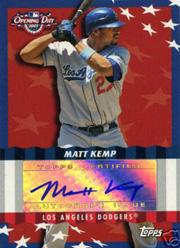 2007 Topps Opening Day Autographs #MK Matt Kemp
