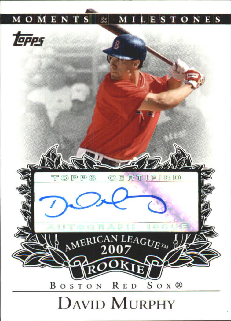 2007 Topps Moments and Milestones Rookie Autographs #DM David Murphy