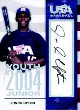 2006-07 USA Baseball 2004 Youth Junior Signatures #2 Justin Upton