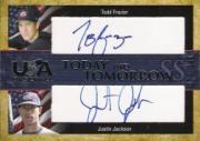 2006-07 USA Baseball Today and Tomorrow Signatures Blue #8 Todd Frazier/Justin Jackson