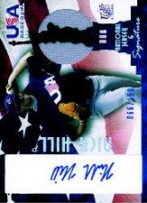 2006-07 USA Baseball Signatures Jersey Blue #13 Nick Hill
