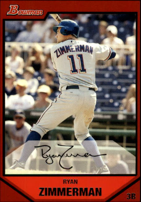 2007 Bowman #3 Ryan Zimmerman