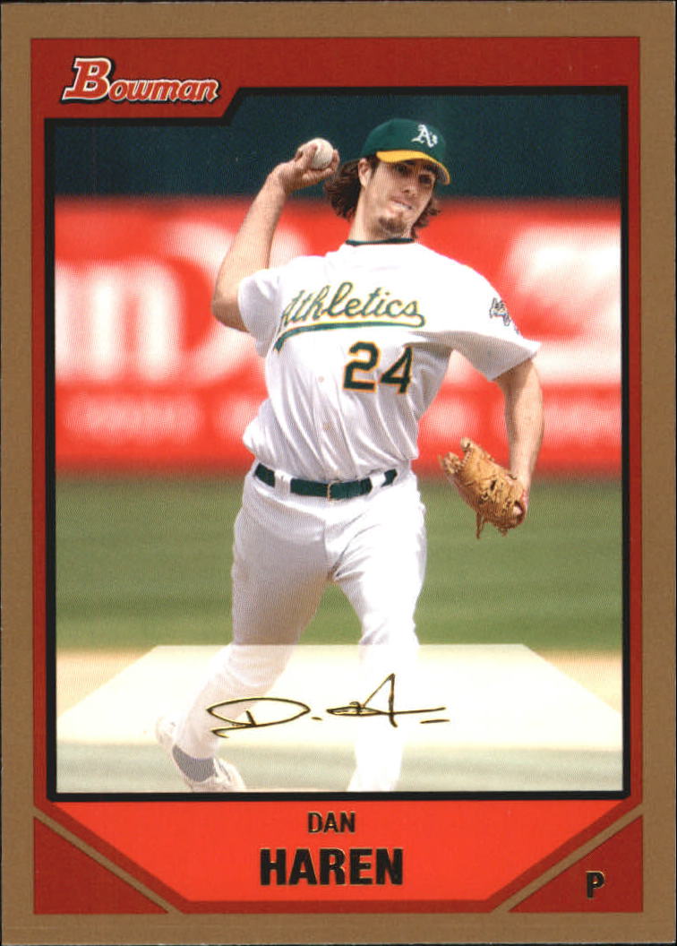 2007 Bowman Gold #56 Dan Haren
