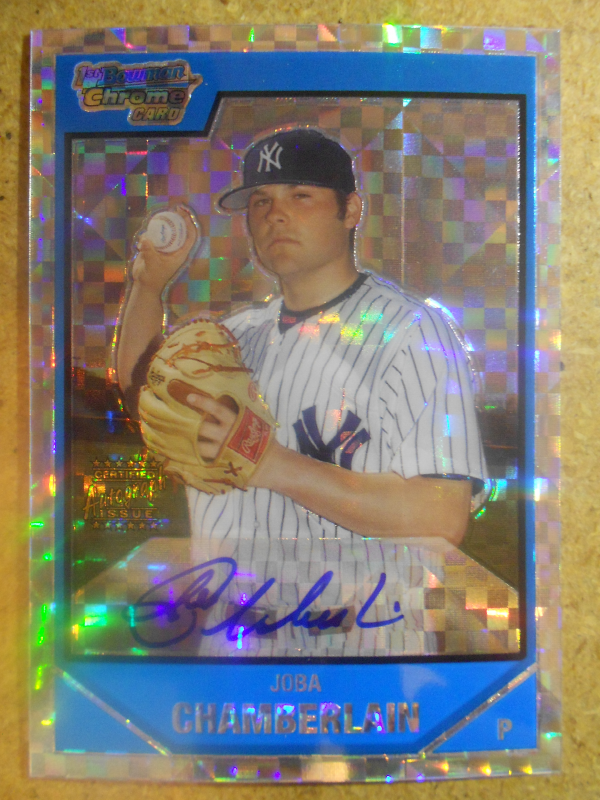 2007 Bowman Chrome Prospects X-Fractors #BC236 Joba Chamberlain AU