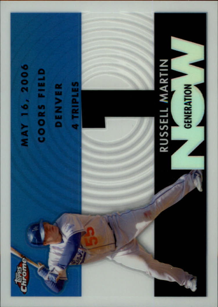 2007 Topps Chrome Generation Now White Refractors #GN279 Russell Martin