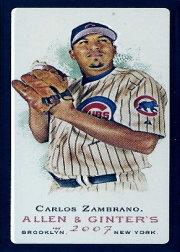2007 Topps Allen and Ginter Mini Black #45 Carlos Zambrano