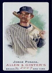 2007 Topps Allen and Ginter Mini Black #273 Jorge Posada