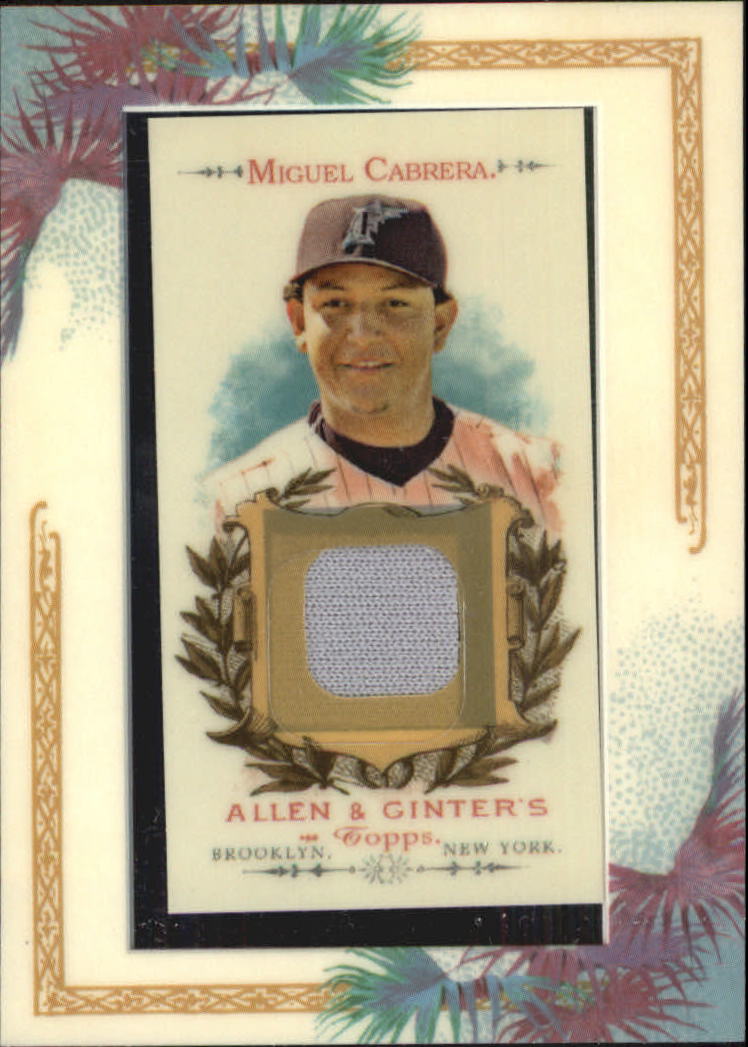 2007 Topps Allen and Ginter Relics #MC2 Miguel Cabrera Bat G